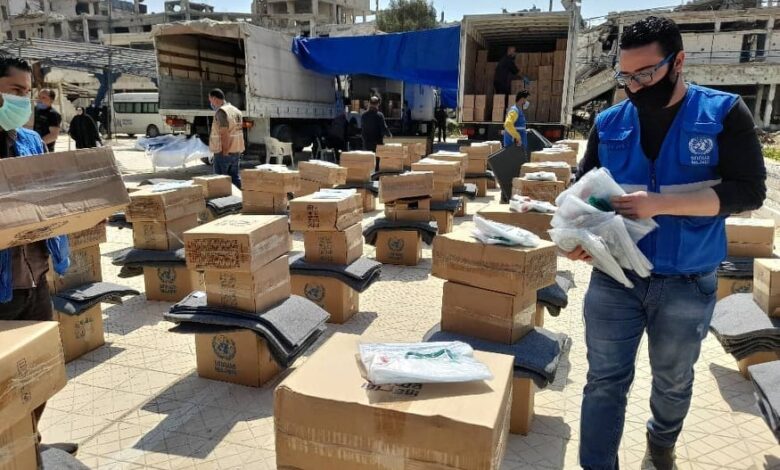 قريباً.. توزيع المواد الإغاثية على متضرري الزلزال في سورية عن طريق البطاقة الذكية