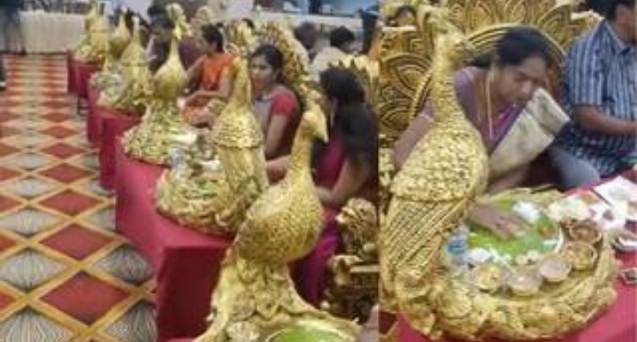 فيديو من حفل بالهند يثير ضجة.. ضيوف يأكلون من صحون مطلية بالذهب