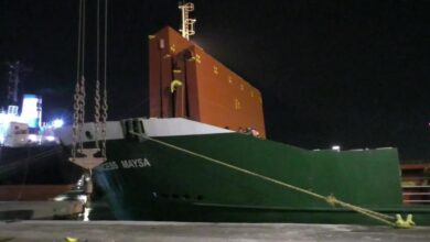 أول سفينة أوروبية تصل ميناء سوريا منذ أكثر من 10 أعوام