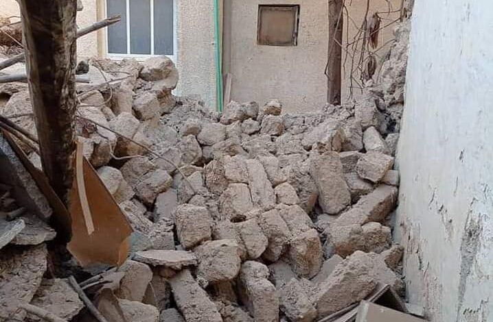انهيار غرفتين طينيتين في سلمية بعد شهرين ونصف الشهر من الزلزال