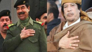 حينما بكى القذافي لأول مرة وفتح خزائن ليبيا لإنقاذ صدام حسين