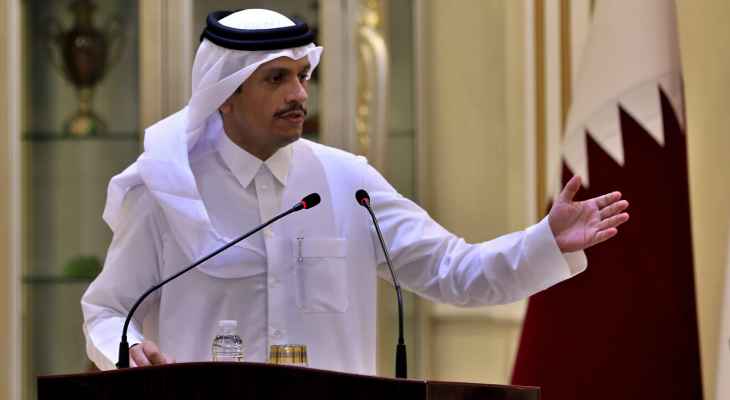 رئيس الوزراء القطري: موقفنا واضح من تعليق عضوية سوريا بالجامعة العربية