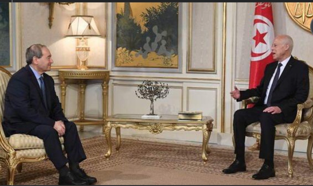 الرئيس التونسي لـ المقداد: موقف تونس داعم ومساند لسورية