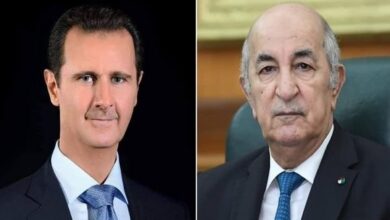 الرئيس الأسد يبحث مع نظيره الجزائري عودة سورية إلى الجامعة العربية