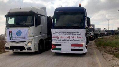 قافلة مساعدات أردنية جديدة تصل سورية لصالح متضرري الزلزال