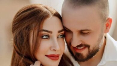 زواج هبة زهرة من محمد حسن ونقابة الفنانين السوريين تهنئهما