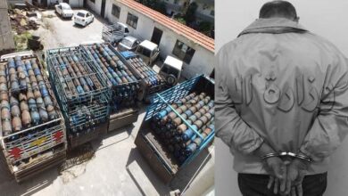 شرطة منطقة طرطوس تلقي القبض على سارق أسطوانات غاز