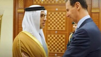 الاعلام الاماراتي يكشف تفاصيل لقاء منصور بن زايد والرئيس الأسد في جدة