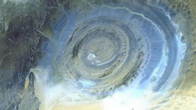 صور غريبة لـ"عين صحراء" المغرب العربي المحيرة للعلماء من الفضاء